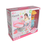 14" Baby Doll with Cradle & 13 Accessories – Interactive Sounds Baby Care Playset