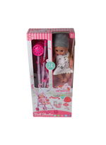 14" Baby Doll with Stroller & 13 Accessories – 12 Lifelike Sounds Playset (B)