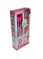 14" Baby Doll with Stroller & 13 Accessories – 12 Lifelike Sounds Playset (B)
