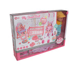 3-in-1 Baby Doll Playset with 13 Accessories – Feeding, Stroller & Cradle (14")