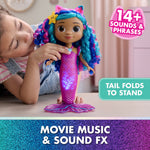 Gabby's Dollhouse Movie Sing & Shine Mermaid Doll with Sounds